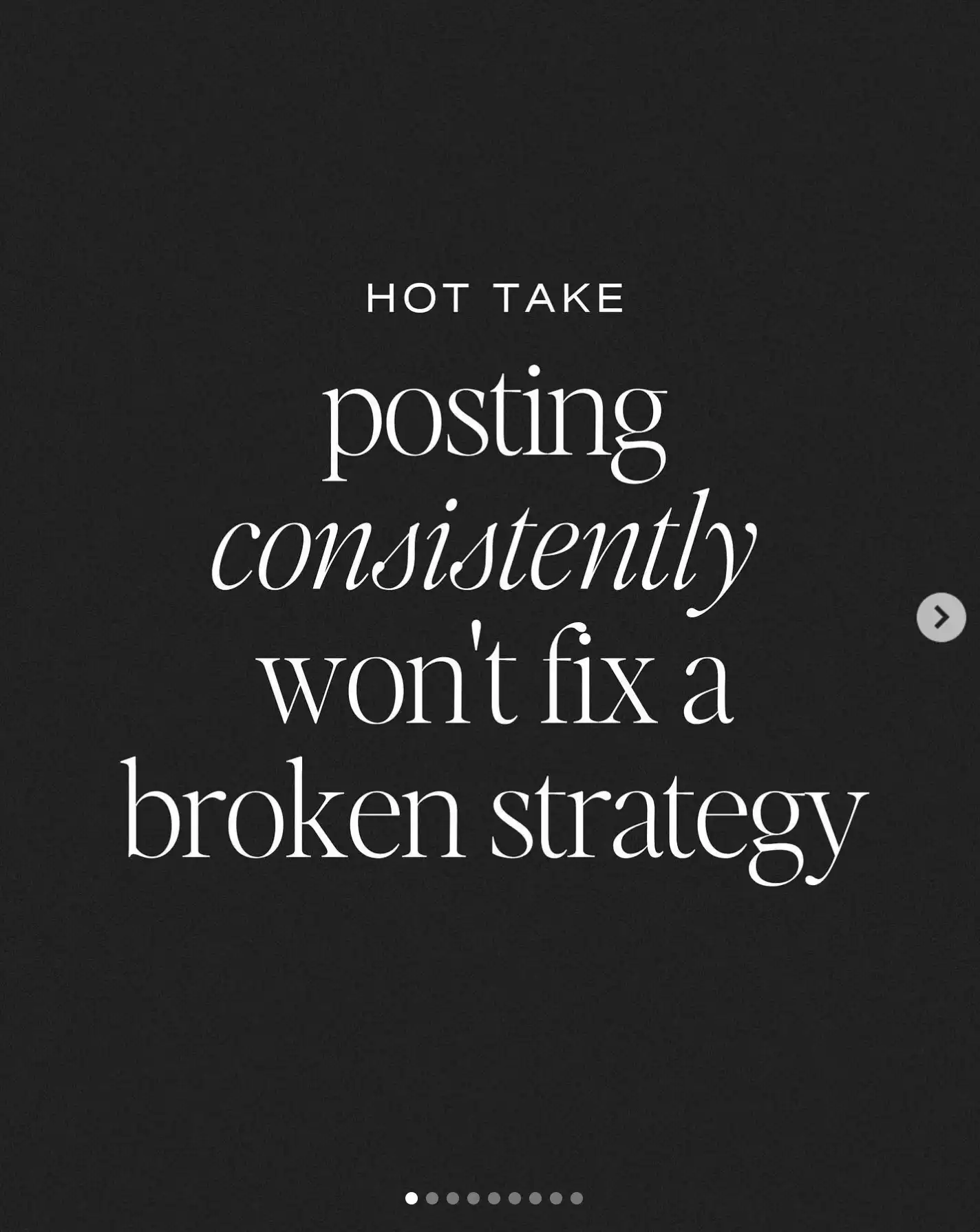 Hot Take content example